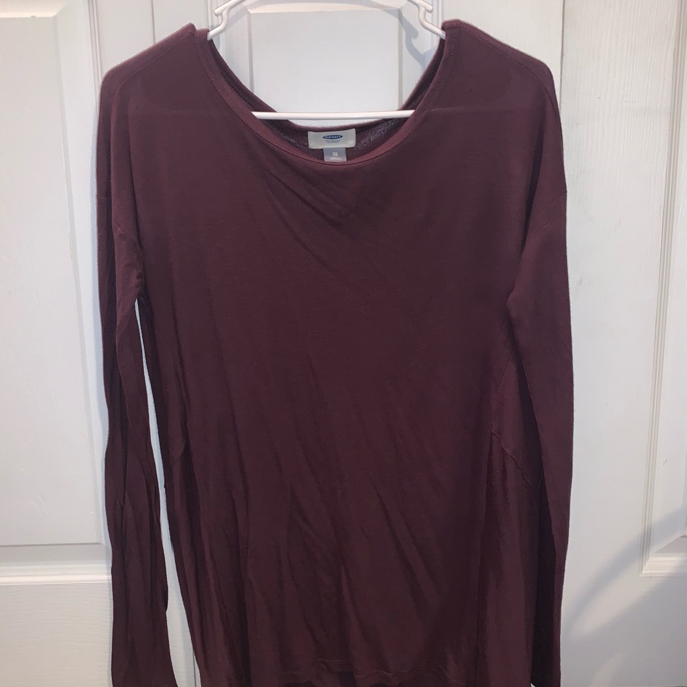 Old Navy maroon long sleeve